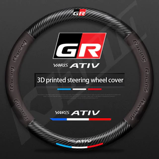 Toyota Yaris Ativ หนังพวงมาลัยรถสบายและกันลื่นสําหรับ Yaris Ativ กีฬาสมาร์ทพรีเมี่ยมพรีเมี่ยมหรูหรา 2022 2023 อุปกรณ์ตกแต่งภายใน