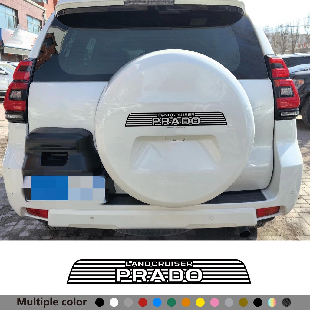 ยางอะไหล่รถสติกเกอร์ PVC สําหรับ Toyota Prado 90 95 120 150 J90 J120 Land Cruiser ฟิล์มไวนิล Decor D