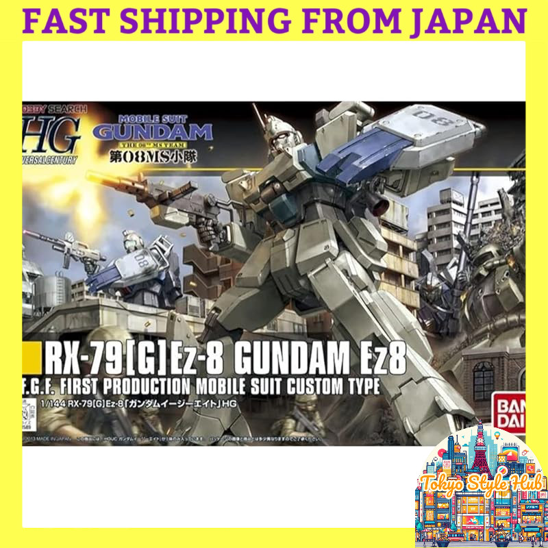 BANDAI SPIRITS HGUC 1/144 RX-79[G]Ez-8 Gundam Ez8 (Mobile Suit Gundam: The 08th MS Team)