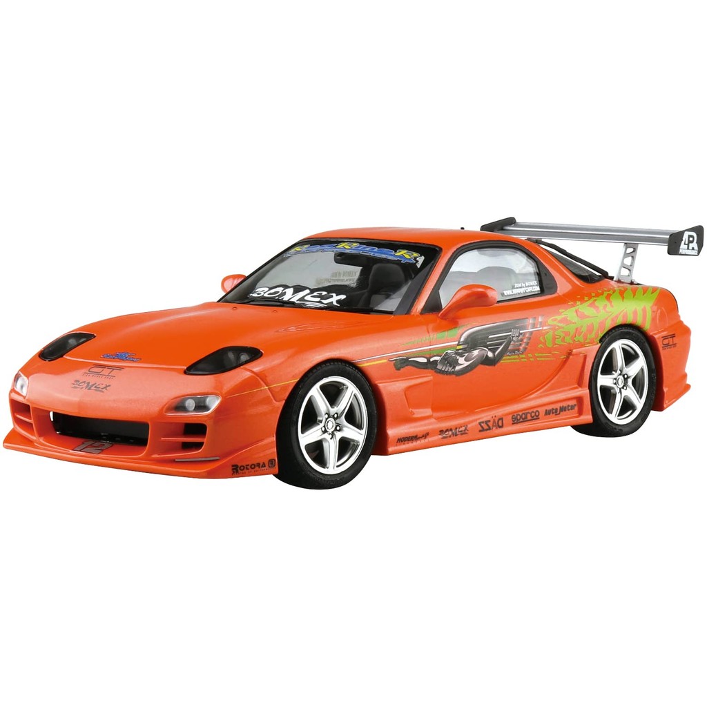 Aoshima Bunka Kyozai Co., Ltd. 1/24 The Tuned Car Series No. 74 Mazda BOMEX FD3S RX-7 1999 Plastic M