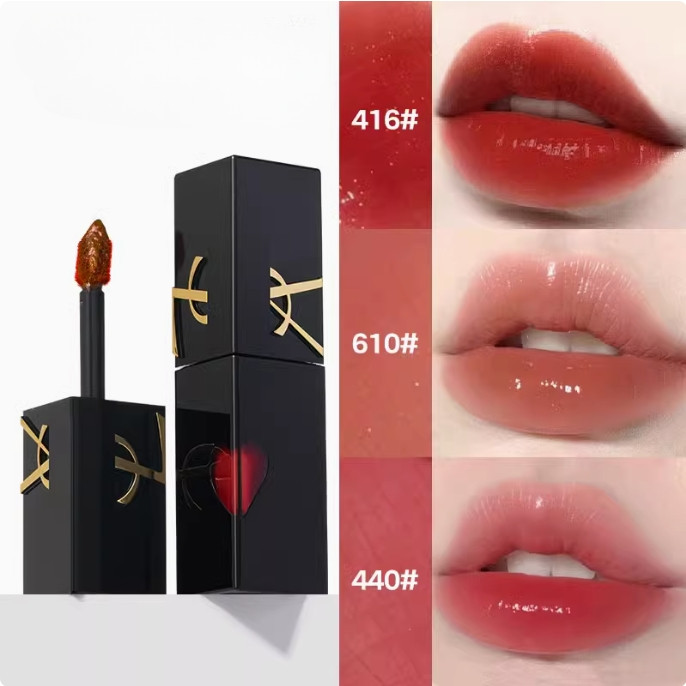Y*s Black Tube Lip Glaze Love Mirror Lipstick Sample 2.8ml (MINI) 610 # 416 # 440 # 620 # 622#44#