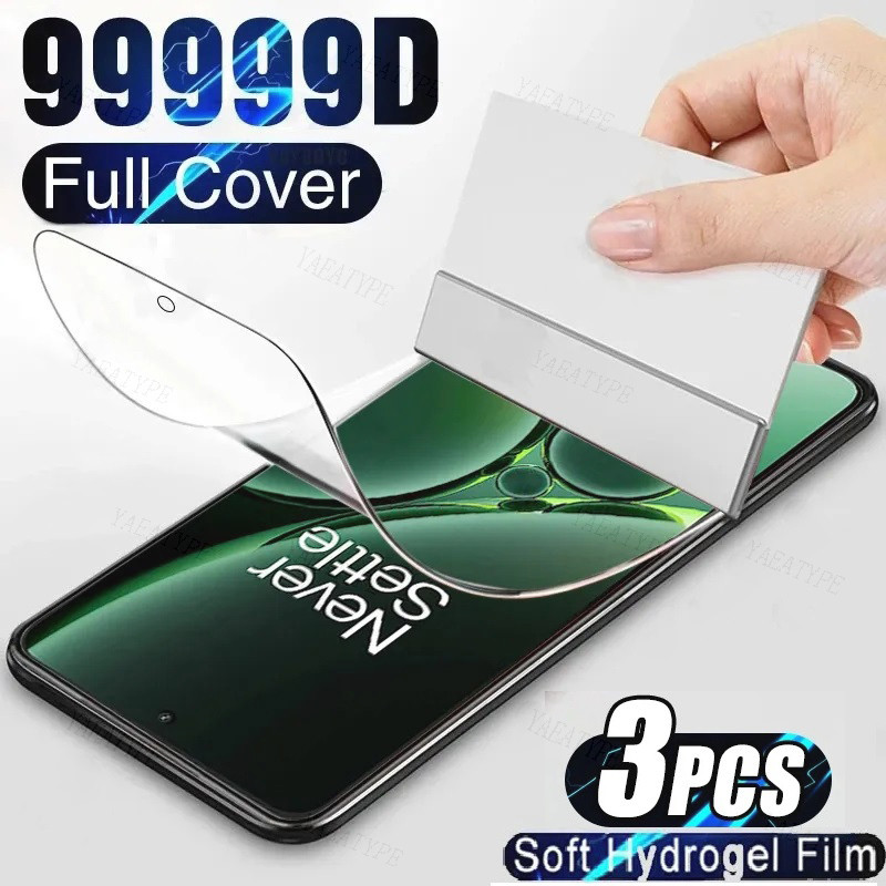 HTCU23 U23Pro U24Pro WildfireX 3 ชิ้น 999D HD Clear Soft Hydrogel ฟิล์มสําหรับ HTC Wildfire E5 E Plu