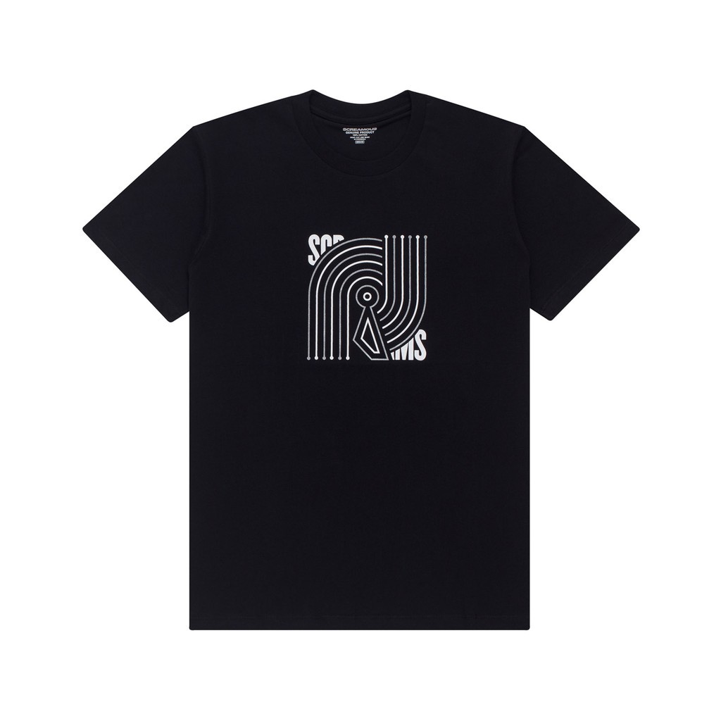 เสื้อยืดกรีดร้อง GUYANA เสื้อยืดสีดํา