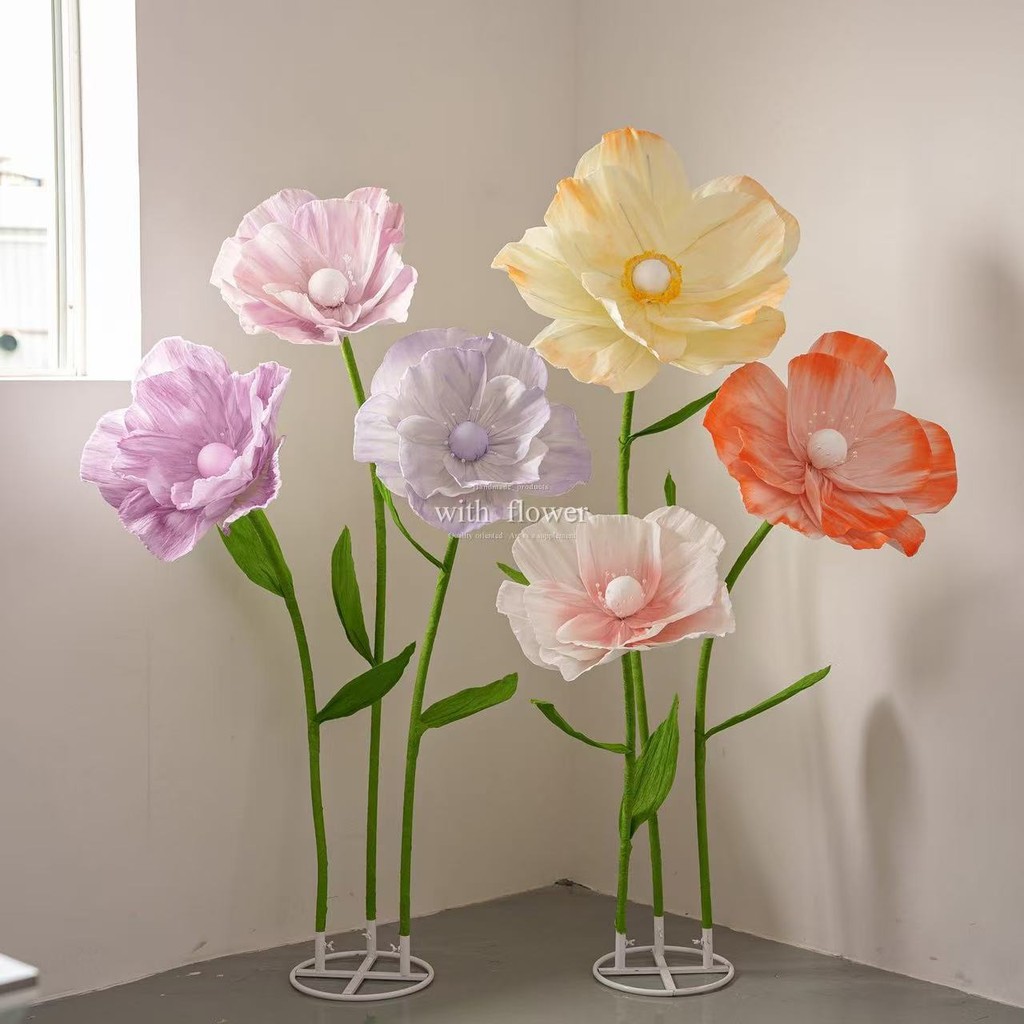 Ciro [ที่ต้องการ]ดอกไม้กระดาษผีเสื้อแบบจำลองจากอินฟลูเอนเซอร์ สามารถเลือกสีได้ ชุดตกแต่งหน้าร้านเครื่องสำอาง นุ่มนวล - รูปที่ 4