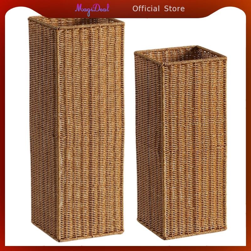 Magideal ที่วางร่มตกแต่ง Novelty Home Organization หวายเทียมร่มสําหรับโรงแรมพิธีขึ้นบ้านใหม่ของขวัญห้องโถง Office