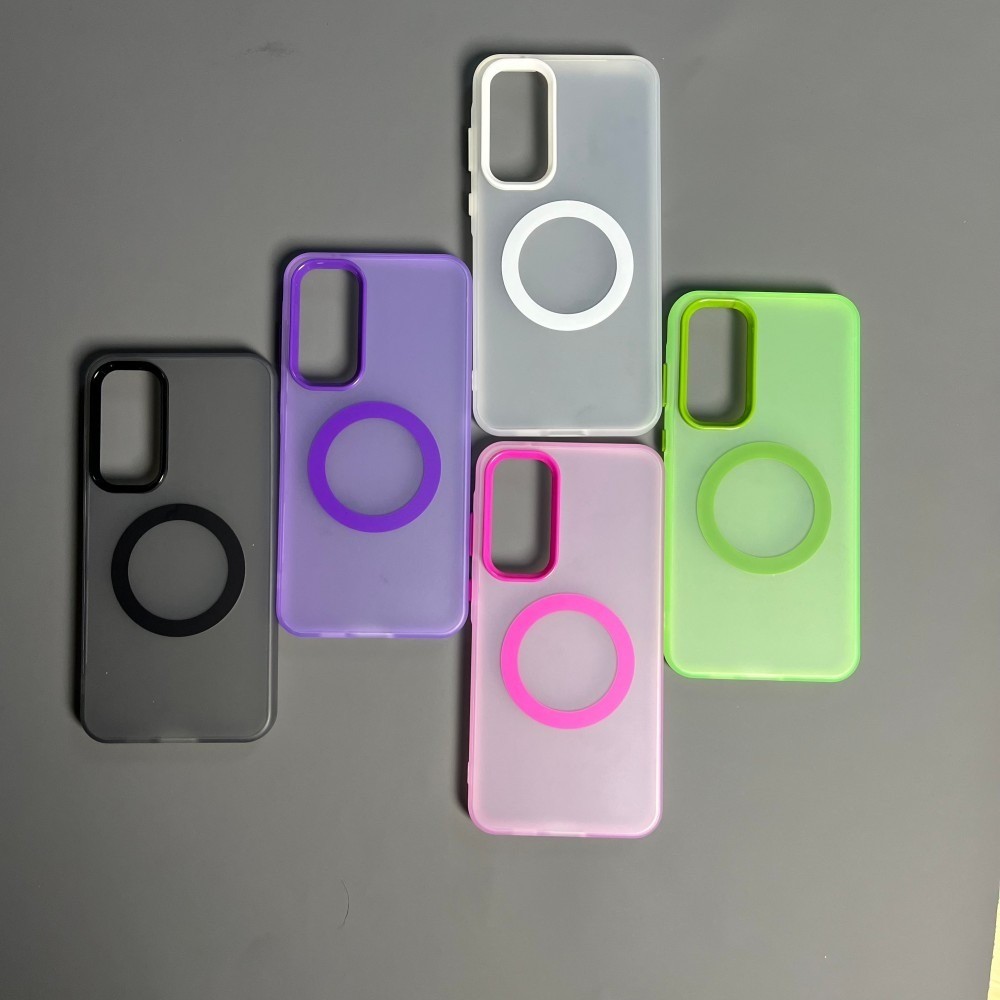 หนา Magentic Candy เคสโทรศัพท์สําหรับ Samsung S25 S24 S23 Ultra Plus A55 A35 A25 A16 A15 A05S A06 A05 A56 A36 Frost Candy Magentic นุ่มเคสโทรศัพท์ปลอก - รูปที่ 2
