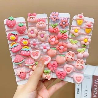 10ชิ้นเด็กเด็กน่ารักการ์ตูนยางรัดมินิผมเชือกอุปกรณ์ผม