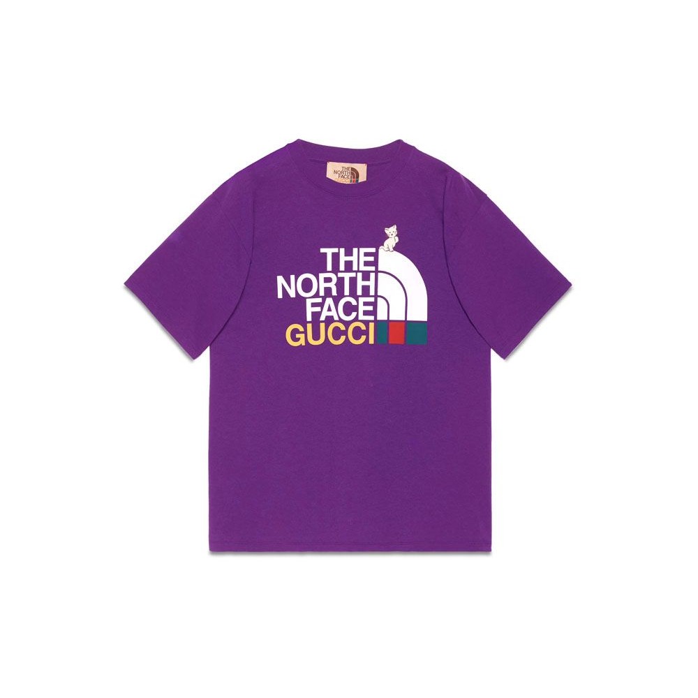Gucci x The North Face T-shirt Purple Unused