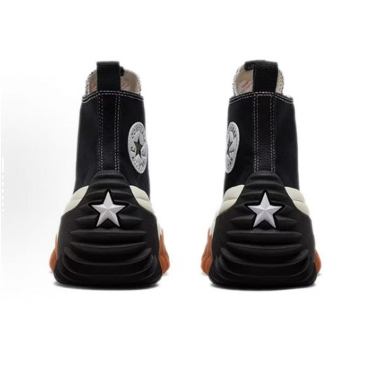 ( พร้อมส่งในไทย)Converse Run Star Motion Chuck Taylor SEASONAL เวลาว่าง สูงด้านบน รองเท้าผ้าใบ ยูนิเซ็กส์ กันลื่น สีดำ