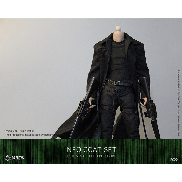 [Boutique] พร้อมสต็อก DAFTOYS 1/6 F022 Hacking Empire Coat Jacket ไม่มีชายหัวแกะสลัก Body Movable So