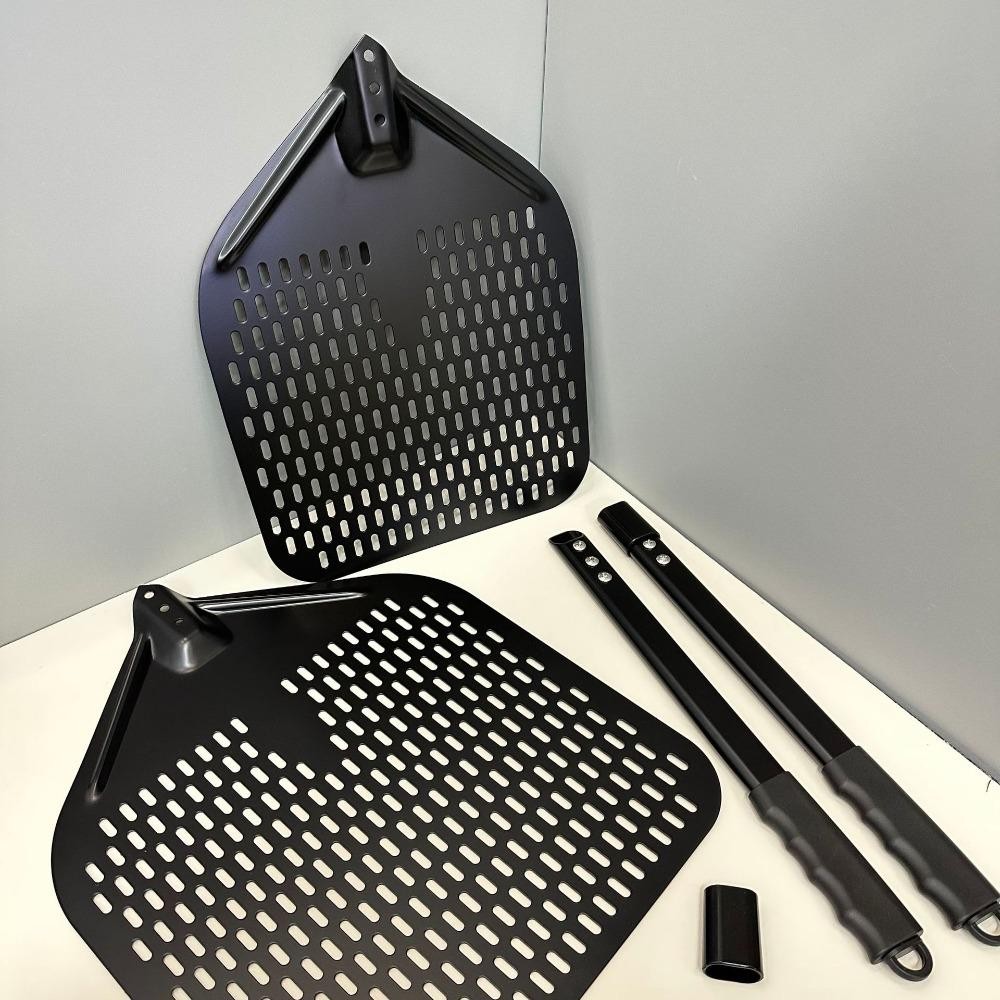 LONTIME พลั่วพิซซ่าอลูมิเนียม, ด้ามยาว 12/14 นิ้วไม้พายพายพิซซ่า, ที่ถอดออกได้บิ๊กแพนเค้กพิซซ่า Turner พิซซ่าเปลี่ยน Peel - รูปที่ 7