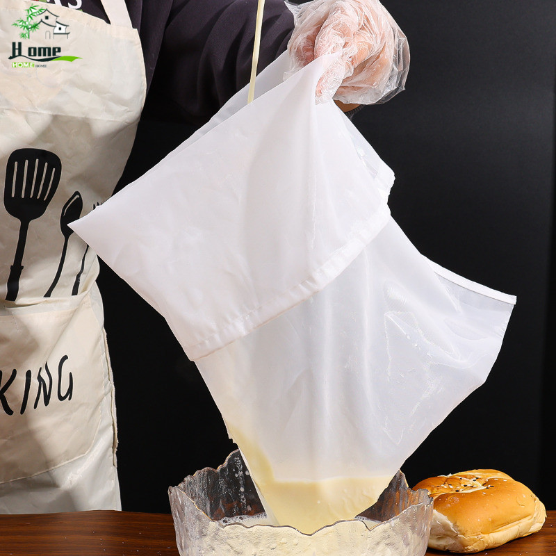 ชุดถุงกรองครัว 3 ขนาด | Food-Safe Nylon Mesh with Tight Seal for Tea/Cheese/Honey, Multi-Functional Squeeze Filter for DIY Recipes / Hot