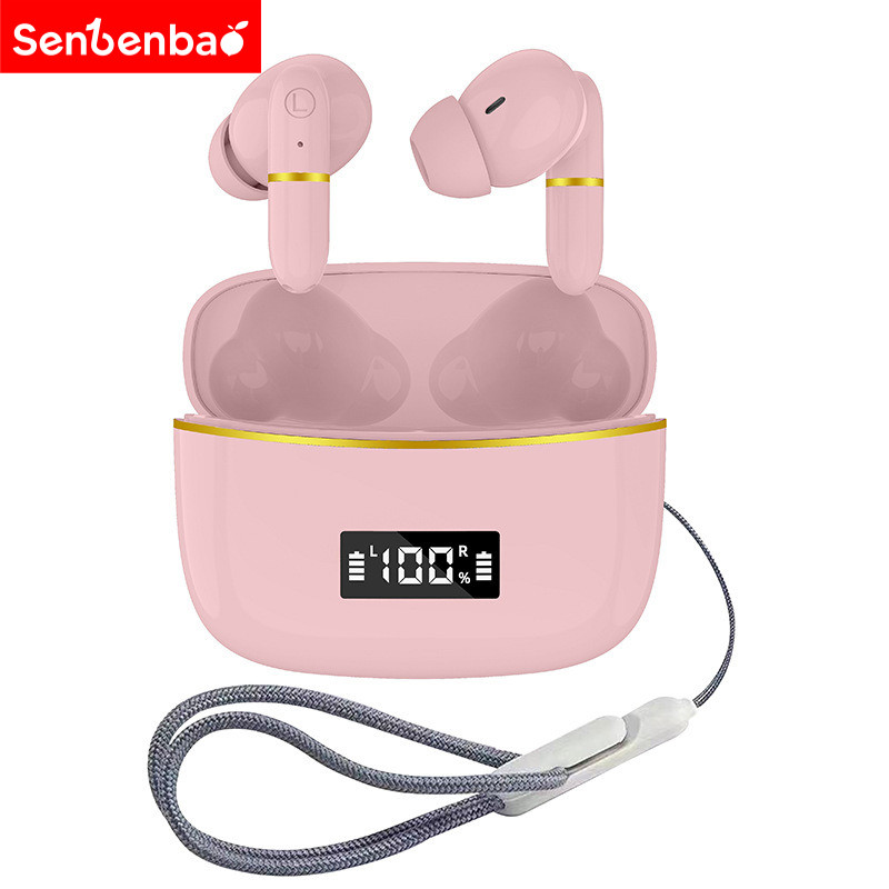 Senbenbao j2 หูฟังไร้สายบลูทูธTWS Miniหูฟังบลูทูธ 5.3 Touch Controlอายุการใช้งานแบตเตอรี่ยาวนานHDหูฟังตัดเสียงรบกวนพร้อมไมโครโฟน