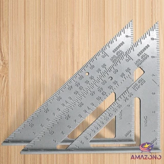Amaz เหล็กฉากสามเหลี่ยม ไม้บรรทัดเหล็ก เครื่องมือวัดมุม ไม้ฉาก triangular ruler
