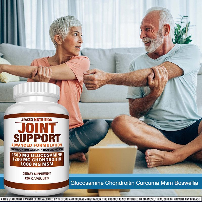 การบรรเทาอาการข้อต่อที่มีประสิทธิภาพ Glucosamine Chondroitin MSM Boswellia Turmeric - สนับสนุนสุขภาพข้อต่อ - รูปที่ 5