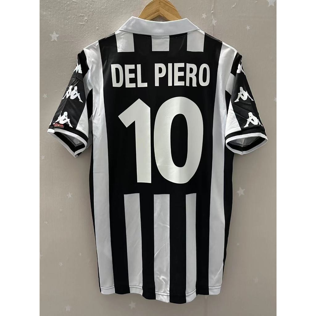 เสื้อกีฬาแขนสั้น ลายทีมชาติฟุตบอล Juventus 99 00 Uwen ZIDANE DEL PIERO ชุดเหย้า คุณภาพสูง สไตล์เรโทร