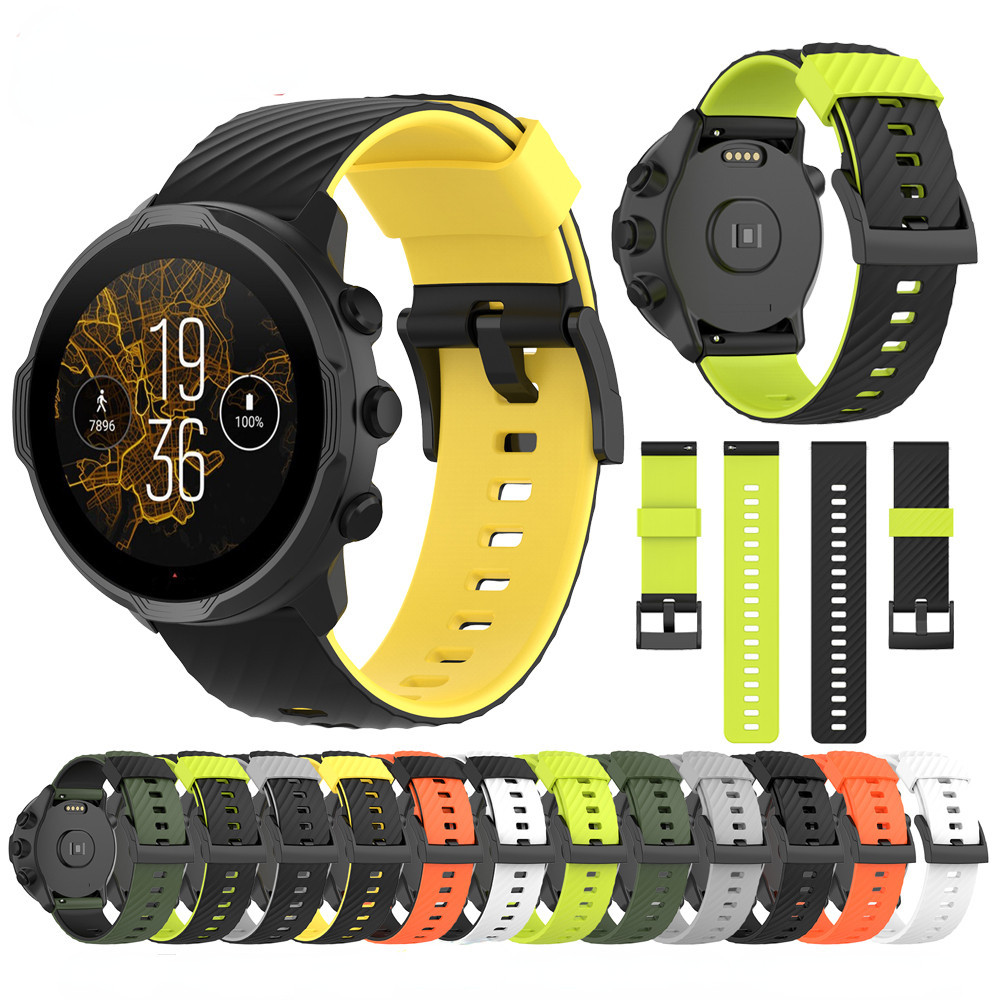 สายนาฬิกาข้อมือซิลิโคน แบบนิ่ม สําหรับ Suunto 7 D5 Smart Watch Suunto 9 Baro spartan sport