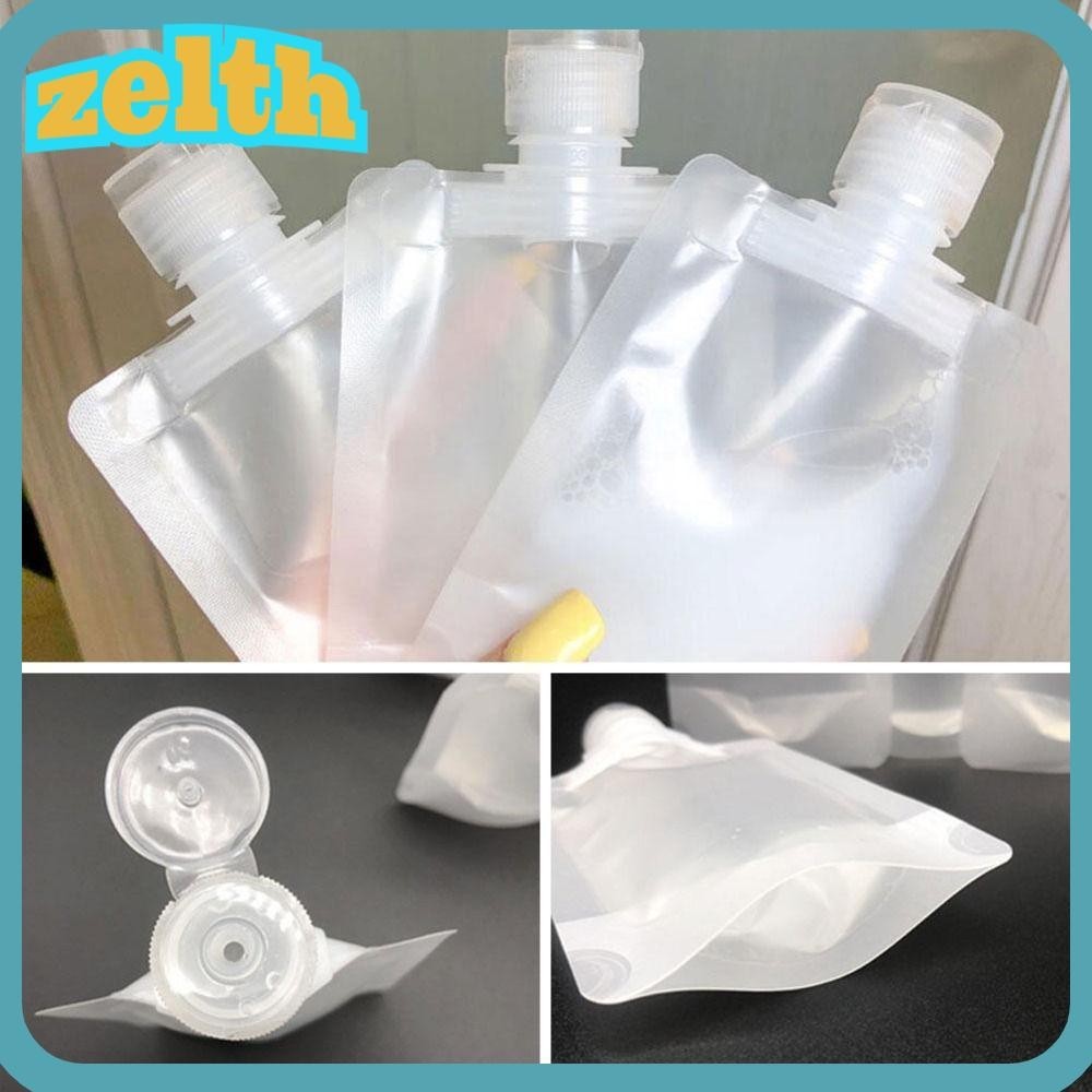 Zelth กระเป๋าเครื่องสําอาง PET แบบใส ฝาพับ พกพาง่าย สําหรับเดินทาง