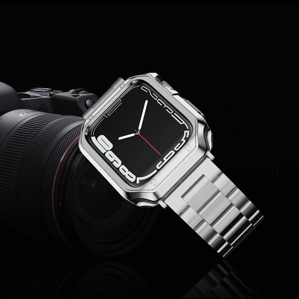 เคสป้องกัน TPU และสายนาฬิกาข้อมือ สเตนเลส โลหะ สําหรับ iwatch Ultra 2 1 Band 49 มม. 45 มม. 44 มม. 42 มม. 41 มม. 40 มม. 38 มม. iwatch series 3 4 5 6 se 7 8 9