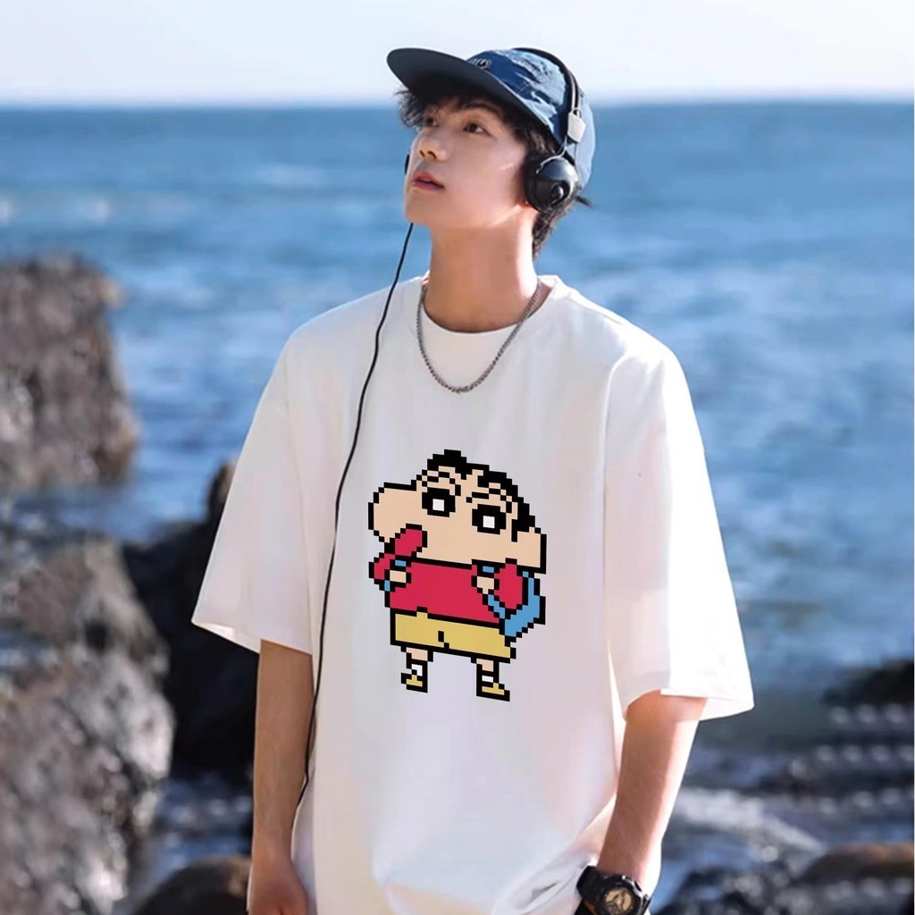 You-T[ส่งจากไทย] 🔥Crayon Shin-chan เสื้อยืด ผ้าcotton 100%  ไม่หด shin-chan S-4XL ลาย "Shinchan"