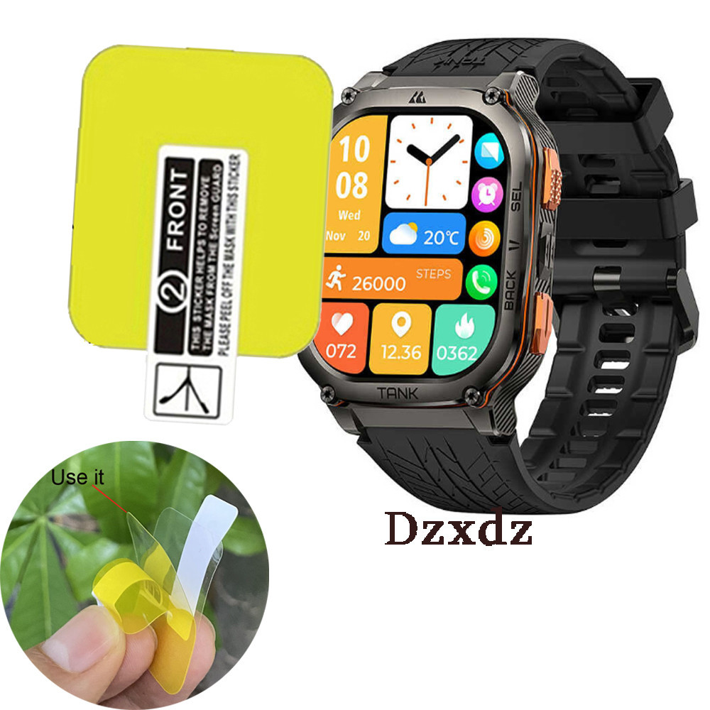 ฟิล์มป้องกันสําหรับ KOSPET TANK M2 M1 / M3 Ultra สมาร์ทนาฬิกาฟิล์ม HD Clear นาฬิกาไม่แก้ว TPU ไฮดรอลิกหน้าจอป้องกันฟิล์ม