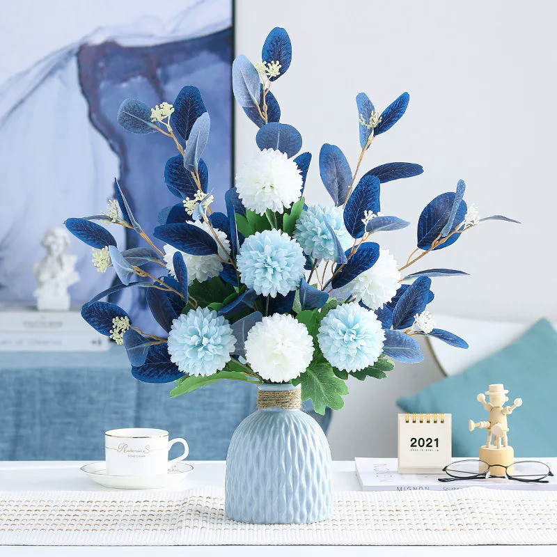 Artificial Flowers Peony Fake Flowers Hydrangea Crafts for DIY Home Bridal Wedding Party Festiva Dec