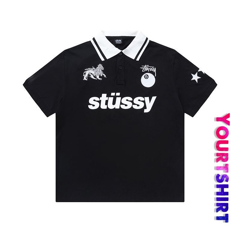 #T8 เสื้อโปโล ผ้าฝ้าย ปักลายโลโก้ตัวอักษร 8 ตัว ขนาดเล็ก พลัสไซซ์ แฟชั่นคู่รัก สไตล์วินเทจ สําหรับผู้ชาย