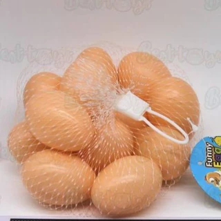 Toynamus ไข่ไก่ของเล่น ไข่ไก่ ไข่เป็ด ใบใหญ่ บรรจุถุงตาข่าย