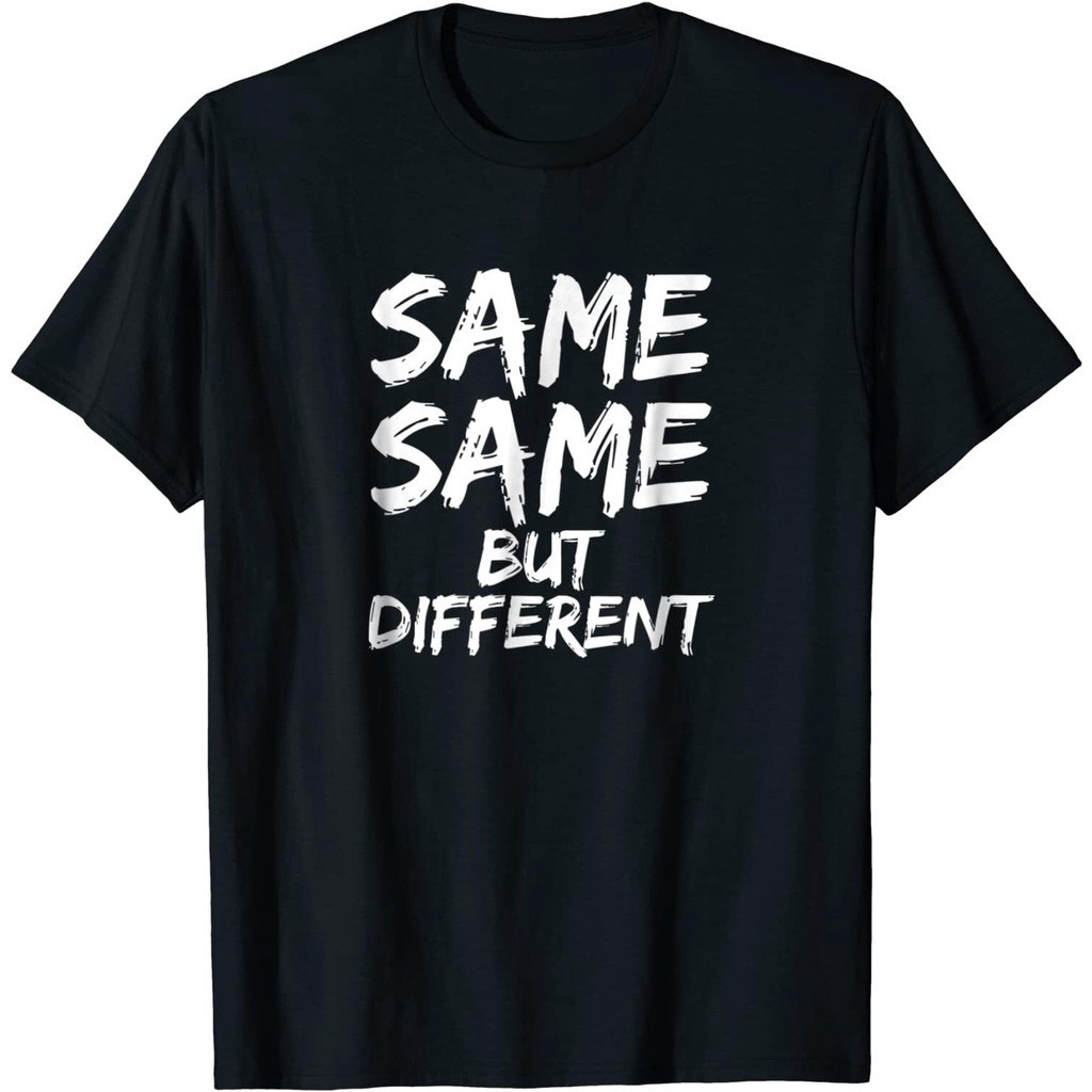 ขายปีใหม่T-Shirtเสื้อยืดคอวี ผ้าฝ้าย พิมพ์ลาย Same But Different สไตล์ไทย สําหรับผู้ชาย S-5XLS-5XL