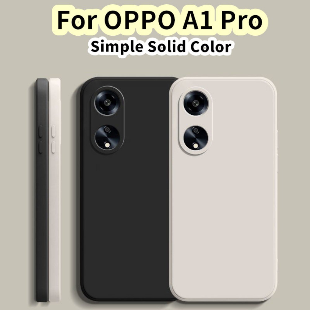 สําหรับ OPPO A1 Pro Case Sense of Premium Silicone Full Case Classic Solid Color Phone Case Cover