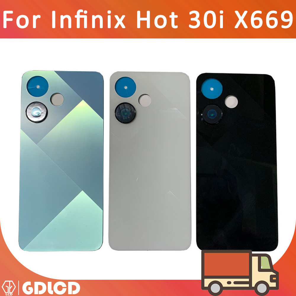 ฝาครอบแบตเตอรี่ด้านหลัง สําหรับ Infinix Hot 30i X669 X669C X669D