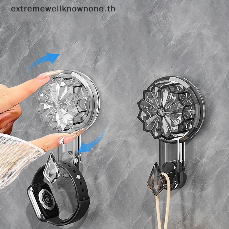 Ewth Strong ดูดถ ้ วย Hooks Reusable Heavy Duty ดูดสูญญากาศถ ้ วย Hooks กระจกหน ้ าต ่ างแขวนผนังห ้ องครัวห ้ องน ้ ํา Hooks สําหรับผ ้ าเช ็ ดตัว EWTH