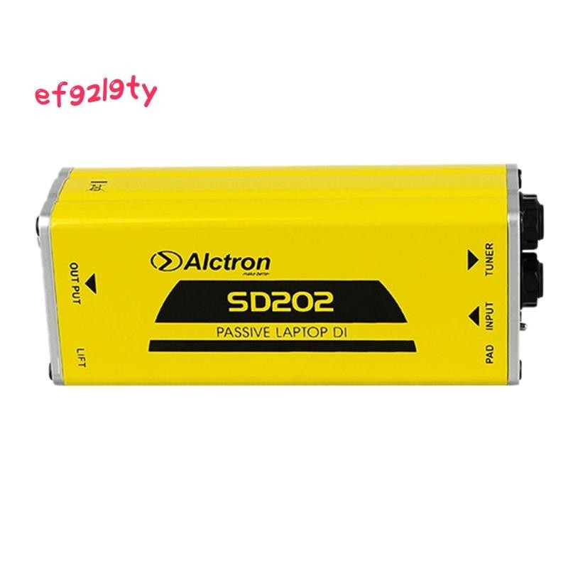 【ef92l9ty 】Alctron Sd202 Passive DI Box Impedance Conversion DI Box กีตาร ์ ไฟฟ ้ ากล ่ องเชื ่ อมต ่ อโดยตรงผล