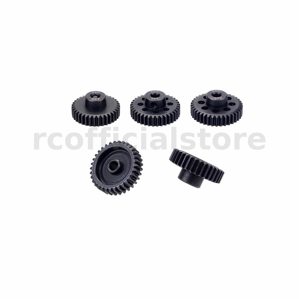 5pcs 48DP 33T 34T 35T 36T 37T โลหะ Pinion มอเตอร ์ เกียร ์ สําหรับ 3.175 มม.เพลา 1/10 RC รถเครื ่ องยนต ์