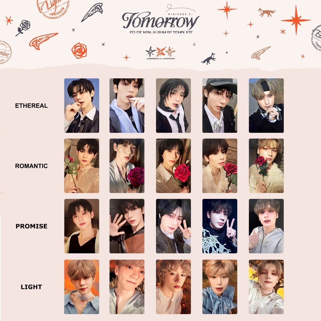 5-10pcs TX-T minisode 3 TOMORROW MOA ZONE 5th Anniversary Photocards SBS ZONE Album Lomo Cards Soobi