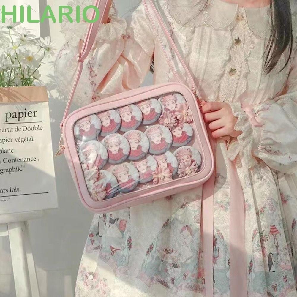 Hilario สีทึบ Itabag, กระเป ๋ าซิป PU โปร ่ งใส Bags, มัลติฟังก ์ ชั ่ กระเป ๋ าตุ ๊ กตาผ ้ าฝ ้ าย Idol สินค ้ าเก ็ บกระเป ๋ าสตางค ์ กระเป ๋ าสะพายกระเป ๋ าเดินทาง