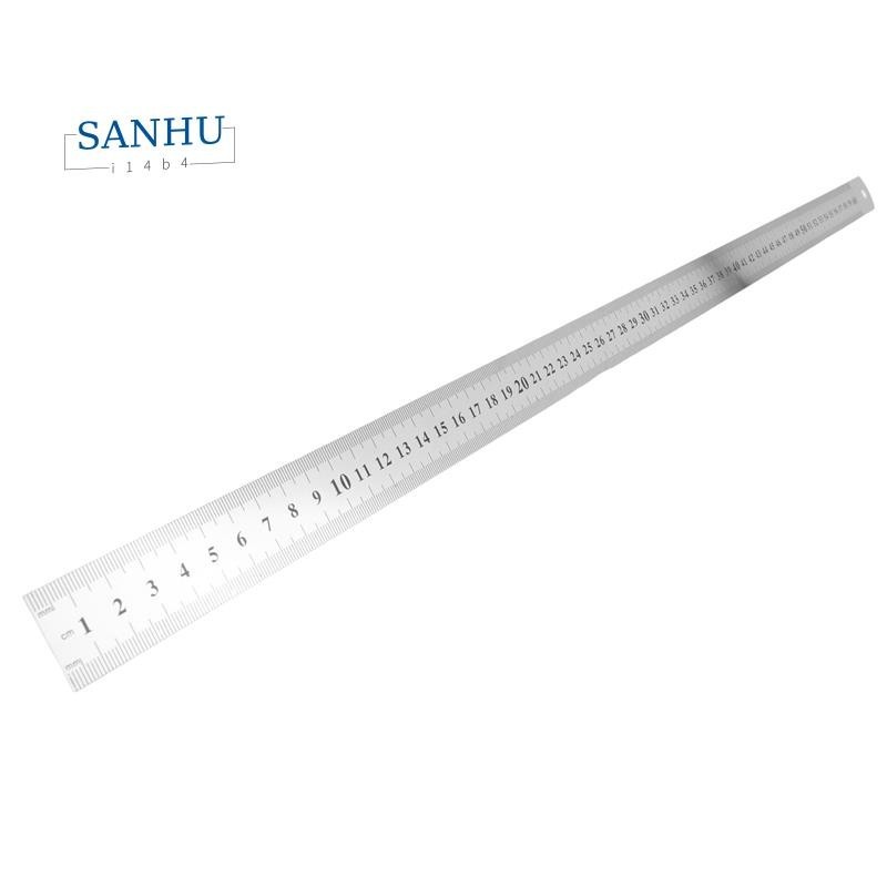【 Sanhui14b4 】 ไม ้ บรรทัดยาวตรงสแตนเลส 60 ซม . 23.6 นิ ้ ว