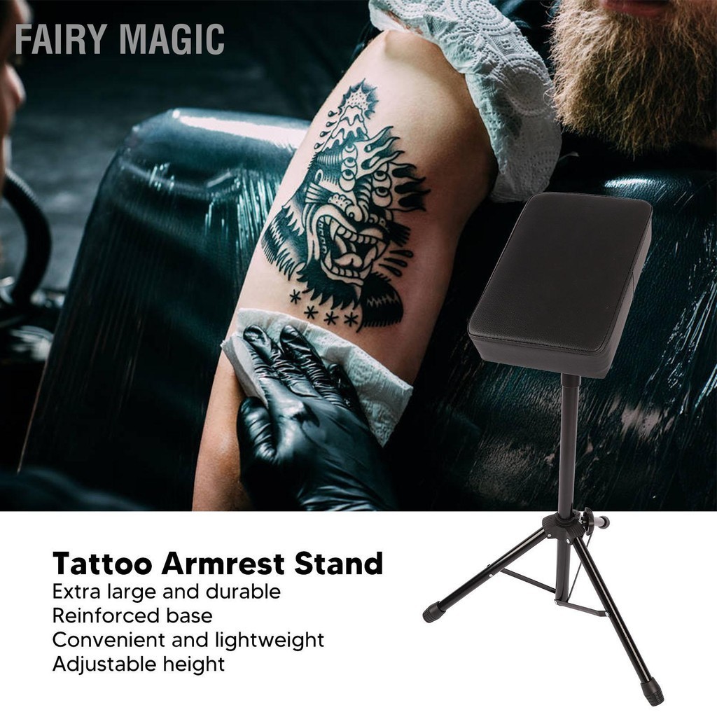 Fairy Magic Tattoo Arm Rest Professional Heavy Duty ปรับความสูง Armrest ฟองน้ำ Pad