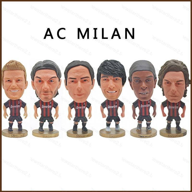 Ns2 2021 ยุโรปถ ้ วย AC Milan Action Figure Martini Nesta Pato Ronaldinho Ibrahimovic Beckham kaka Collection Props Gi