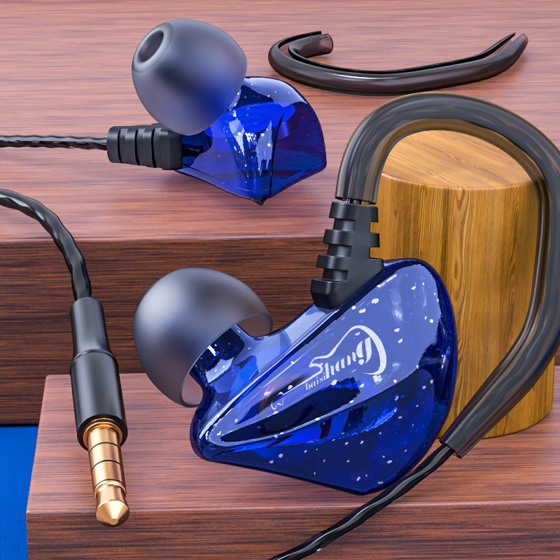 3.5 มม.รอบหูฟังแบบมีสายหูฟังเกมหูแขวนชุดหูฟังกีฬา Android ซับวูฟเฟอร ์ มือถือ