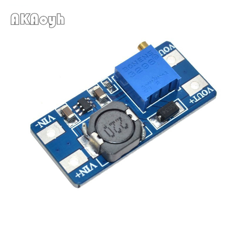 Mt3608 โมดูลพาวเวอร์ซัพพลาย แปลงสเต็ปอัพ DC-DC เอาท์พุต MAX 28V 2A