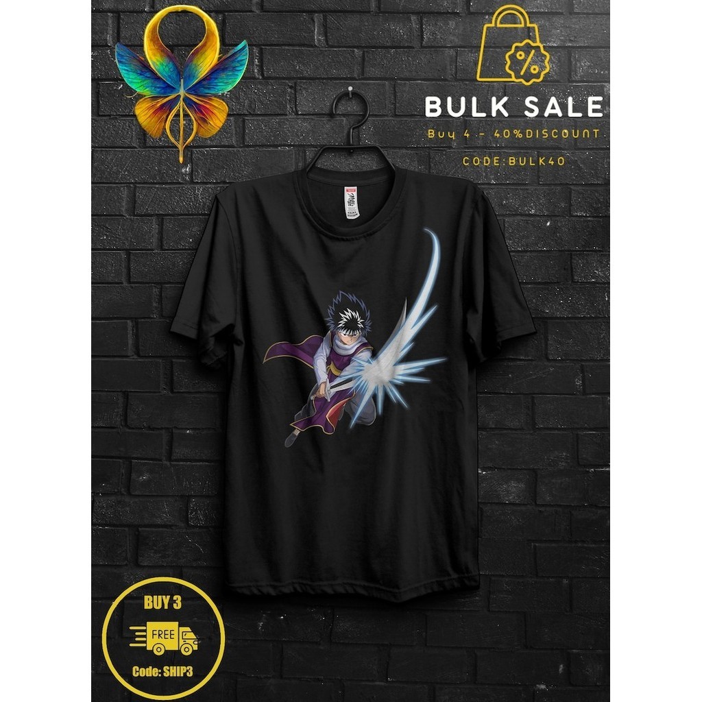 Hiei Yu Yu Hakusho เสื้อยืดอะนิเมะของขวัญสำหรับเขา SuzakuTshirt สำหรับ Botan Kuwabara Rinku Appareal