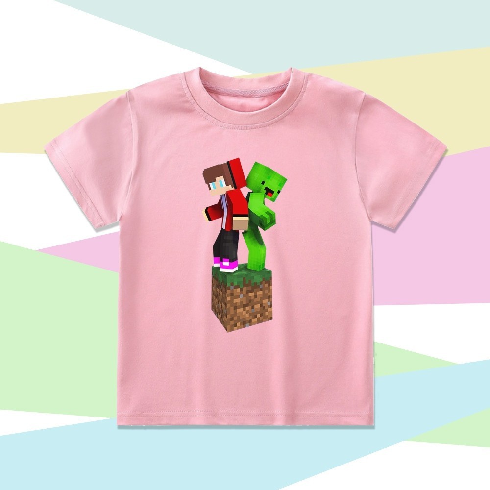 เสื้อยืด ลาย Mikey AND JJ MAIZEN MINECRAFT สําหรับเด็ก