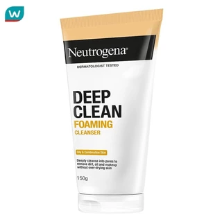 Neutrogena นูโทรจีนา ดีพ คลีน โฟมมิ่ง คลีนเซอร์ 150 กรัม