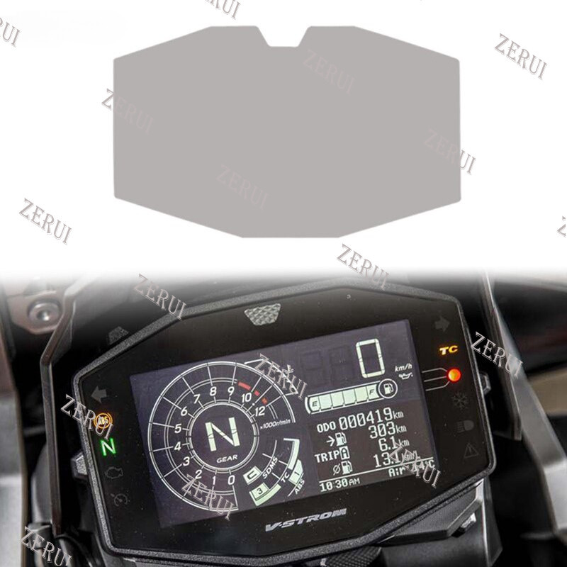 Zr สําหรับ [IN Stock Store] รถจักรยานยนต์แดชบอร์ดป้องกันหน้าจอฝาครอบ TPU เครื่องมือสติกเกอร์สําหรับ 