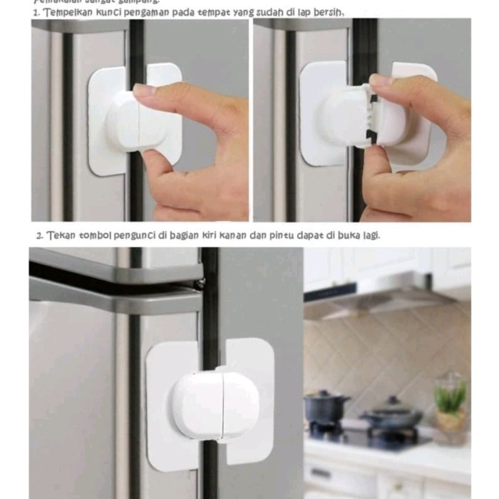 - JK59 Baby/Kids Safety Lock FRIDGE ล็อคตู้น้ําอเนกประสงค์ตู้ประตูล็อคนิรภัย z
