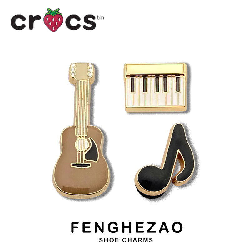 Jibbitz สําหรับ Crocs Hole รองเท้า Crocs อุปกรณ์เสริมดอกไม้ตกแต่งหัวเข็มขัดสนุก DIY เครื่องมือโลหะหัวเข็มขัดรองเท้า Crocs Charm