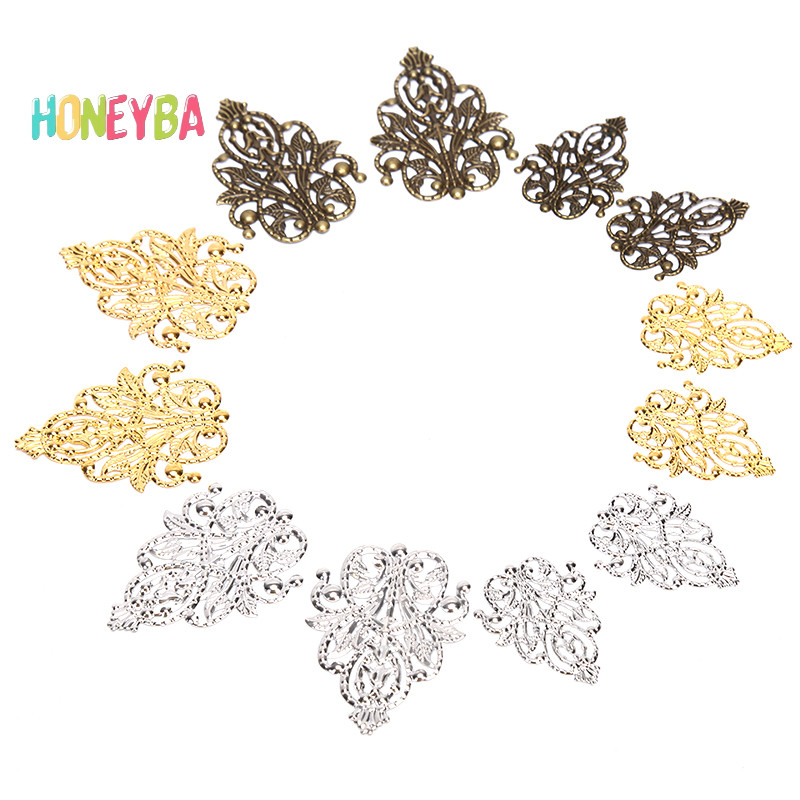 <Honeyba > 20 ชิ ้ นผสม Filigree หัตถกรรม Hollow DIY ประดับผลการค ้ นหาเครื ่ องประดับอุปกรณ ์ เสริม Nice