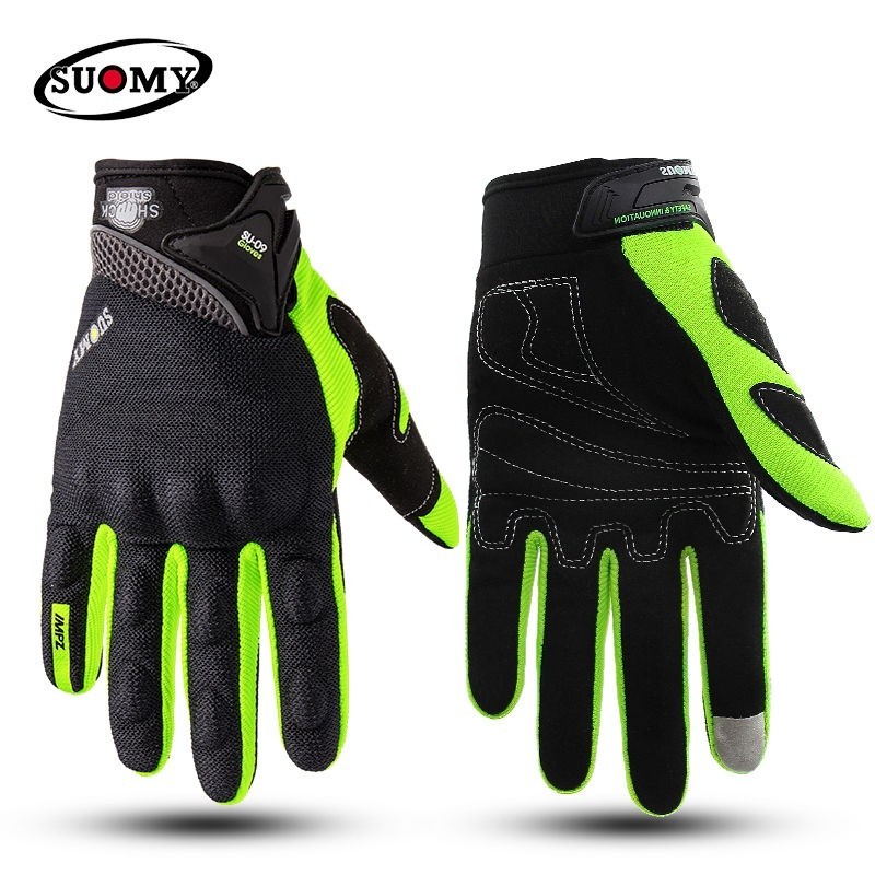 SUOMY Motorcycle Gloves Men Cycling Shock-Resistant Breathable Full Finger Touch Screen