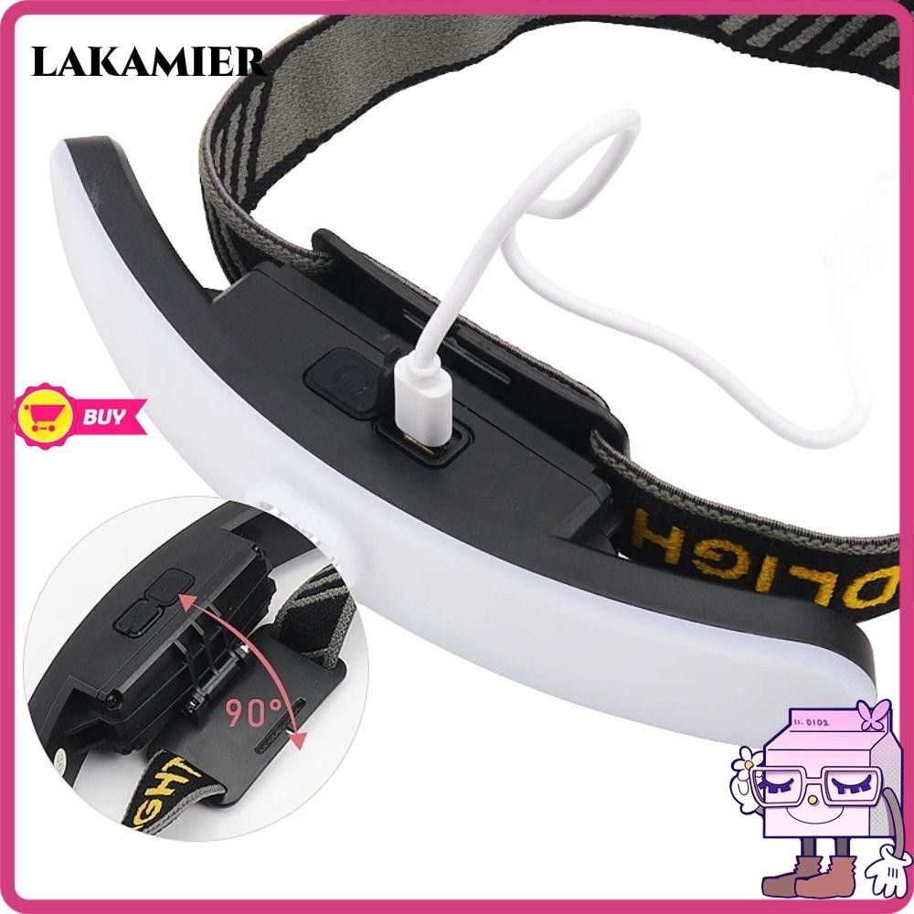 Lakamier ไฟหน้า Led ชาร์จ Usb แบบพกพา กันน้ํา น้ําหนักเบา สําหรับต่อขนตา